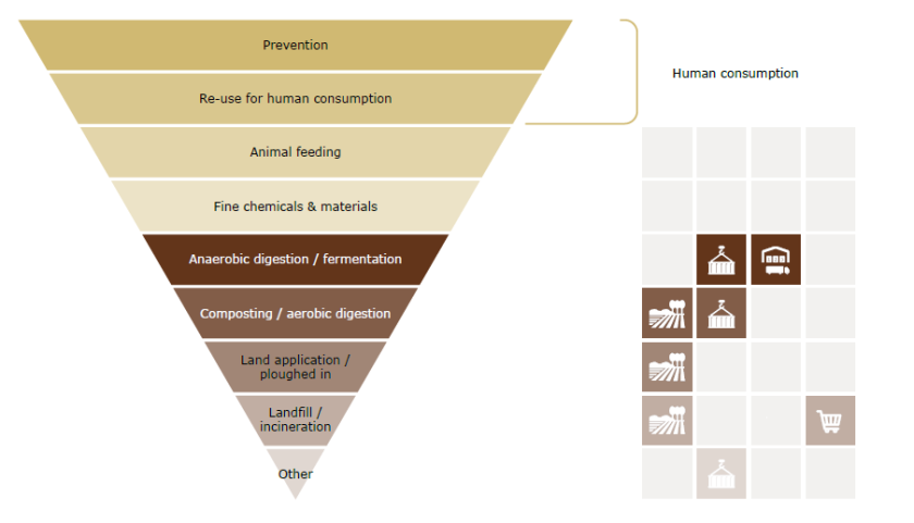 Figure 2: Destinations of discarded table grapes